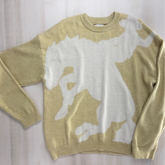 rare BDG x Urban Outfitters cowboy printed oversized soft pullover sweater top - Picture 3 of 7